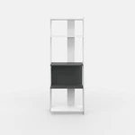 Ada Home Decor Abis Wide Modern White & Anthracite Bookcase 65'' X 23.2'' W.... Fixed Price $87.29.