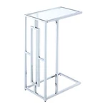 Convenience Concepts Town Square Chrome End Table 15.75" - Contemporary C.... Fixed Price $101.44.