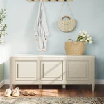 Wyndenhall Hampshire Solid Wood 51 Inch Wide Traditional Storage Bench Trunk.... Fixed Price $444.69.