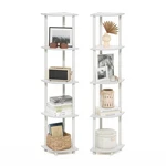 Furinno Turn-n-tube 5-TIER Corner Set Of 2, Open Storage Bookshelf Display. Fixed Price $87.61.