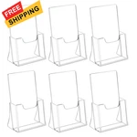 Hiimiei Brochure Holder Inches, Acrylic Flyer 4''X 6'', Clear. Fixed Price $48.55.