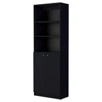 Sutton 2-DOOR Bookcase, Storage With Multi-level Shelves, Wenge. Fixed Price $120.03.