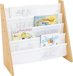 Humble Crew 4-TIER Kids Bookshelf Natural Wood & White Sling Rack With. Fixed Price $55.99.