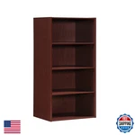 Hodedah 4-SHELF Bookcase In Mahogany. Fixed Price $67.39.
