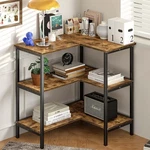 Vecelo Corner Cabinet Table With 3 Tier Open Shelf, Multipurpose Display Orga.... Fixed Price $82.58.
