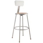 National Public Seating 6230B Round Stool With Backrest, Height 30"GRAY. Fixed Price $114.49.
