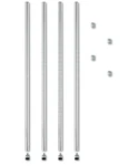 Alera SW59PO36SR 36" Stackable Posts For Wire Shelving - Silver (4/PK) New. Fixed Price $29.99.