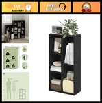 5-CUBE Reversible Bookshelf, Open Shelves Bookcase For Living Bedroom, Hom. Fixed Price $95.99.