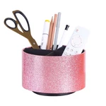 Remote Holder, Pu Leather 360 Degree Rotating Desktop Organizer With 4 Compar.... Fixed Price $31.67.