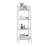 Utex 4-TIER Ladder Shelf Freestanding Bathroom Open Wood Shelving Unit. Fixed Price $113.49.