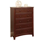 Benzara Sophisticated 5 Drawers Wooden Chest, White Cherry. Fixed Price $523.71.