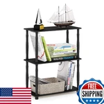 Furinno Turn-n-tube Storage Shelves, 3-TIER Book Shelf, Corner Toolless. Fixed Price $46.81.