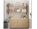 Wallniture Cervo 60 Inch Long, 10" Deep And 1" Thick Wooden Shelf With Heav. Fixed Price $51.00.