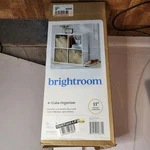 Brightroom Modern 4-CUBE Organizer Storage Stackable Modular Bins White. Fixed Price $28.67.