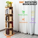 360 Rotating Bookshelf Wood Bookcase Storage Freestanding Display Rack. Fixed Price $69.90.