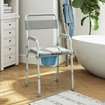 Homcom Folding Bedside Commode Chair For Seniors, Adults, Handicap, Raised Seat. Fixed Price $93.99.