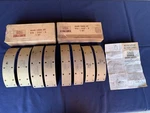 Nos 1955-59 Ford Brake Linings B9A-2007-A And B, Front Rear. Fixed Price $125.00.