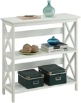 Stylish White Oxford 3-TIER Bookcase Home Office Storage. Fixed Price $117.99.