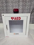 Aed Wall Cabinet - Alarm, Red Flashing Light Cardiac Science Works. Fixed Price $50.00.