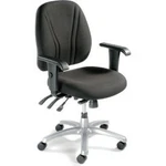 Interion Multifunction Chair With Mid Back Adjustable Arms Fabric Black. Fixed Price $324.62.