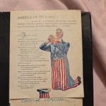 Print Art - 'america Its Knees', By Conrad Hilton, 1952 Folding Book Mark. Fixed Price $12.00.