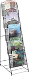 Safco Onyx Floor Literature Organizer Rack, 5 Pocket: Display For Vendors,. Fixed Price $98.57.