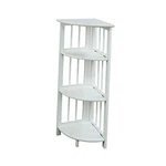 4-SHELF Corner Folding Bookcase White. Fixed Price $96.28.