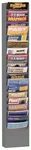 Durham 400-95, Gray 20 Pocket Vertical Literature Rack, 9.75"X4.13"X58". Fixed Price $155.63.