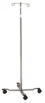 New Brewer Clinical 1300 Hospital 2 Ram Horn Hook 4-LEG Iv Stand Pole. Fixed Price $110.00.