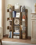 Vasagle Bookshelf 13 Tier Tree-shaped Bookcase Storage Rack Brown Modern. Fixed Price $74.77.