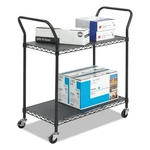 Safco 5337BL 43.75 In. X 19.25 40.5 Wire Metal Utility Cart - Bk New. Fixed Price $155.81.