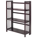 Casual Home 3 Shelf Folding Stackable Bookcase, 27.5" Wide, Espresso. Fixed Price $98.23.