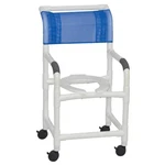 Shower Chair Pvc Frame Mesh Backrest With Pushbar 300 Lbs. Weight Capacity 1 Ct.. Fixed Price $287.21.