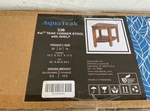 Aquateak The Original 15.5" Kai Corner Shower Bench With Shelf. Fixed Price $75.00.