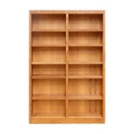 Concepts Wood Double Wide Bookcase, 12 Shelves, Dry Oak Finish. Fixed Price $448.38.