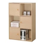 Furinno Pasir 3 Tier Shelf Door/round Handle Steam Beech 11189SBE. Fixed Price $74.38.