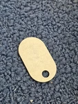 (qty 100) 847755246: 145P Power Id Tag 1" X 1-3/4" Gray Nameplate. Fixed Price $33.24.