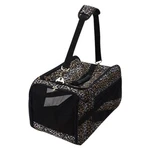 Dbest Pet Smart Cart Carrier Medium, Leopard, Soft Sided, Collapsible Travel Bag. Fixed Price $70.61.