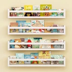 Set Of 4 Wall-mounted Kid's Bookshelf White Floating 23 Inches,. Fixed Price $71.23.