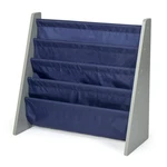 Humble Crew 4-TIER Kids Bookshelf, Grey Wood/navy Premium Storage Organizer. Fixed Price $56.45.