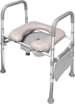 3 IN1 Steel Bedside Commode, Standard Seat, Portable TOILET,400 Lbs,toilet Frame. Fixed Price $60.00.