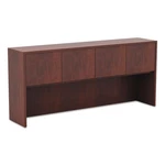Alera Valencia Series Hutch With Doors, 70.63W X 15D 35.38H, Medium Cherry. Fixed Price $381.39.