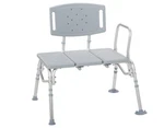 Drive 12025KD-1 Bariatric Folding Universal Sliding Transfer Bench W/back, Gray. Fixed Price $113.00.