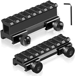 8 Slots Scope Riser Mount Base 20MM To Picatinny Rail See Through. Fixed Price $10.99.