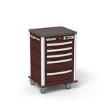 Waterloo 5-DRAWER Aluminum Bedside/slim Med Jr Cart. Fixed Price $4095.00.