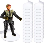 24 Pcs White Acrylic Floating Action Figure Wall Shelves 3 Inch Display .... Fixed Price $31.25.