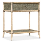 Bowery Hill Modern / Contemporary Wood Rattan Bedside Table In Beige. Fixed Price $1156.93.