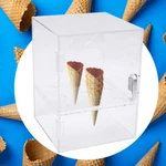 Ice Cream Cone Display/storage Case Cabinet Acrylic. Waffle & Wafer Holder. Fixed Price $49.23.