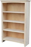 Internatal Concepts Shaker Bookcase, 48-INCH High, Solid Paood,. Fixed Price $277.99.