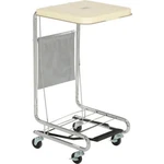 Global Industrial Chrome Hamper Stand With Foot Pedal & Poly Coated Steel Lid. Fixed Price $119.99.